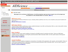 Tablet Screenshot of aidscience.com
